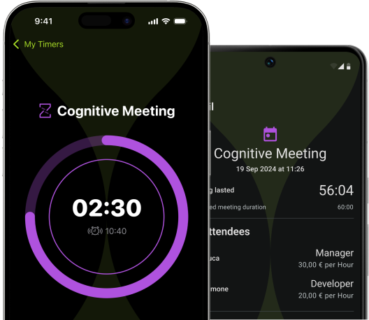 Meeting Timer Cost Tracking App Android iOS