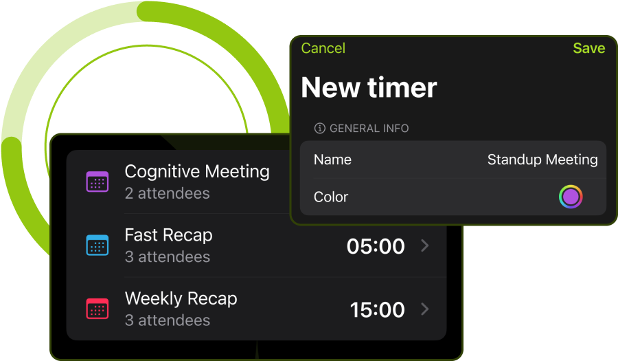 Meeting Timer Features Timer Template